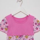 Платье для девочки цвет розовый/лисички, рост 128 - фото 49181986