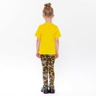 Леггинсы для девочки, цвет хаки, рост 122 - фото 52450203