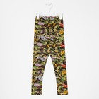 Леггинсы для девочки, цвет хаки, рост 122 - фото 52450205