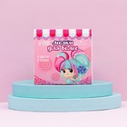 Мелки для волос 6 цветов в наборе, с резинками для волос - фото 24118145