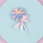 Мелки для волос 6 цветов в наборе, с резинками для волос - фото 24118148