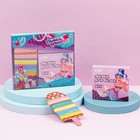 Мелки для волос 6 цветов в наборе, с резинками для волос - фото 21574309