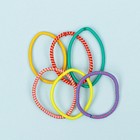 Мелки для волос 6 цветов в наборе, с резинками для волос - фото 21574315