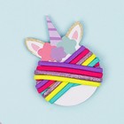 Мелки для волос 6 цветов в наборе, с резинками для волос - фото 24118157