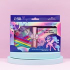 Мелки для волос 6 цветов в наборе, с резинками для волос и блеском для губ - фото 24118162