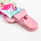 Держатель для соски - пустышки Крошка Я «Фламинго», на ленте - Фото 4