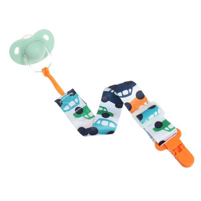 Держатель для соски - пустышки M&B «Машинки», на ленте