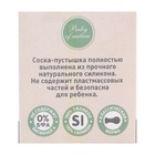 Соска - пустышка цельносиликоновая классическая Крошка Я «Цветочек», от 0 мес., розовый - фото 25463210
