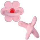 Соска - пустышка цельносиликоновая классическая Крошка Я «Цветочек», от 0 мес., розовый - фото 28135767