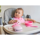 Соска - пустышка цельносиликоновая классическая Крошка Я «Цветочек», от 0 мес., розовый - фото 28135768