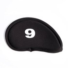 Набор чехлов для гольф-клюшек, 10 шт, черные 7670693