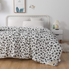 Одеяло «Табио», размер 200х220 см, цвет чёрно-белый