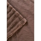 Плед «Анабель», размер 220х240 см, цвет шоколад - Фото 3