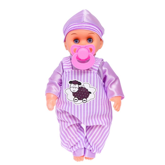 Пупс музыкальный «Ляля», в комбенизоне, МИКС 53924