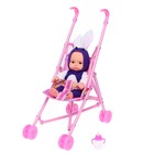 Пупс «Мой малыш», в костюмчике, с коляской и аксессуарами, МИКС - фото 318862165