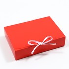 Коробка складная, красная, 21 х 15 x 5 см - фото 318862200