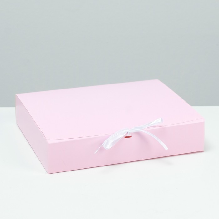 Коробка складная, розовая, 25 х 20 х 5 см