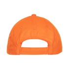 Бейсболка, размер 56-58, цвет оранжевый - Фото 4