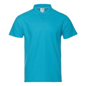 Рубашка мужская, размер 48, цвет бирюзовый