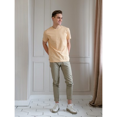 Футболка мужская, размер 50, цвет бежевый