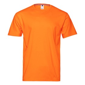 Футболка мужская, размер 52, цвет оранжевый