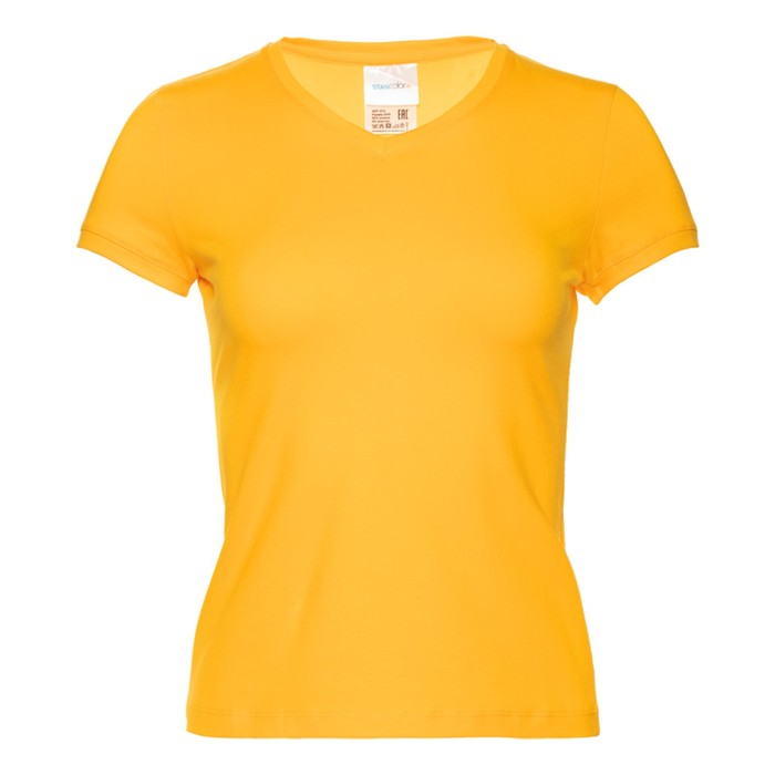 Футболка женская, размер 52, цвет жёлтый