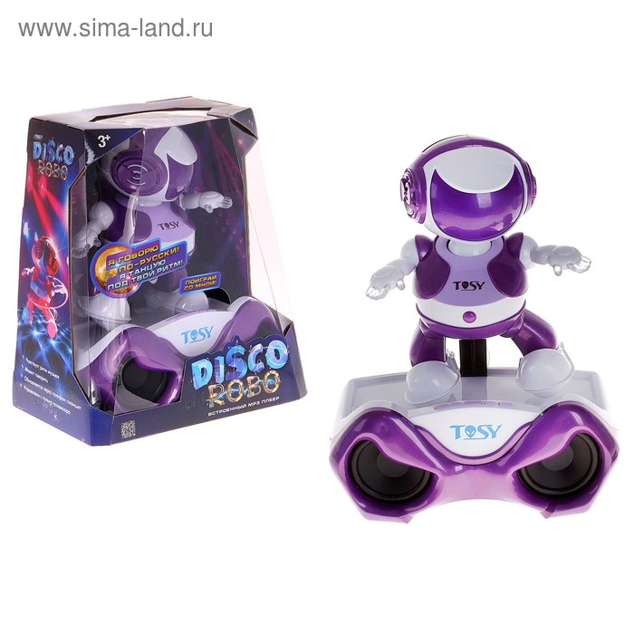 Робот "Disco Robo Alex", колонки с MP3, на батарейках