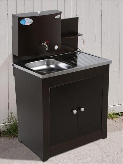 Умывальник «Акватекс» Дуэт, с ЭВН, нержавеющая мойка, 1250 Вт, 17 л, цвет медь