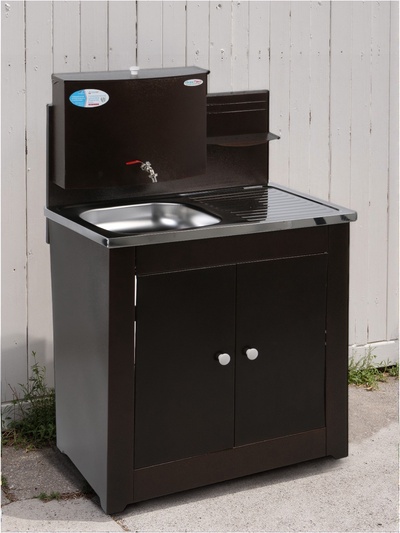 Умывальник "Акватекс" Дуэт, без ЭВН, нержавеющая мойка, 17 л, цвет медь