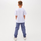 Брюки для мальчика MINAKU: Cotton collection цвет синий, рост 158 - Фото 3