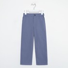 Брюки для мальчика MINAKU: Cotton collection цвет синий, рост 158 - Фото 6