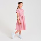 Платье для девочки MINAKU: Cotton Collection цвет сиреневый, рост 110 - Фото 2