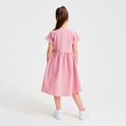 Платье для девочки MINAKU: Cotton Collection цвет сиреневый, рост 110 - Фото 3