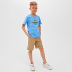 Шорты для мальчика MINAKU: Casual collection, бежевые, рост 104 см - Фото 6