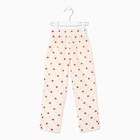 Брюки детские MINAKU: Cotton Collection, бежевые, рост 98 см - Фото 6