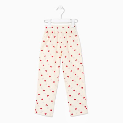 Брюки детские MINAKU: Cotton Collection, бежевые, рост 98 см