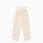 Брюки детские MINAKU: Cotton Collection, бежевые, рост 98 см - Фото 9