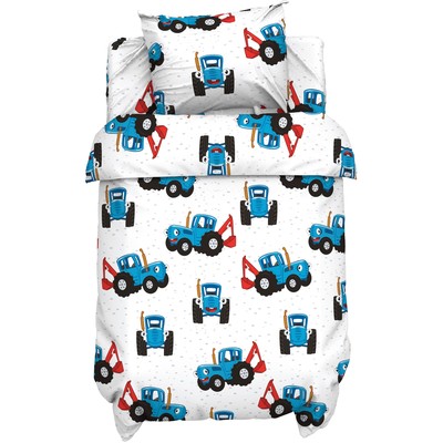 Постельное бельё ясельный «Синий трактор. Любимый малыш», поплин