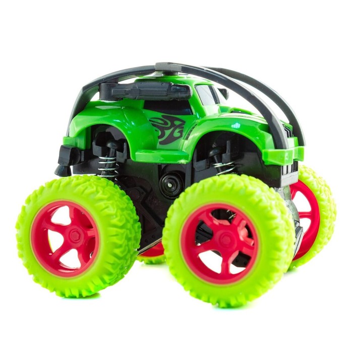 Внедорожник-перевертыш Big Wheels в блистере, цвет зелёный - Фото 1