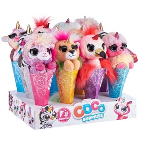 

Мягкая игрушка в конусе с большими глазами Coco Surprise, сказочный, 1 шт, МИКС