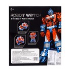 Робот «Часы», трансформируется в робота и машинку, цвет красный - Фото 6