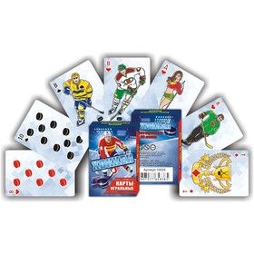 Карты игральные "Хоккей", 36 карт, лакированные, 5 х 7.5 см