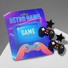 Серьги акрил «Джойстики» звёздочка, цвет чёрный - фото 21575163