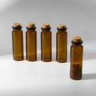 Баночки для хранения бисера, d = 2,2 × 7 см, 5 шт - фото 24150677