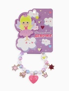 Браслет детский "Выбражулька" принцесса, с цветами, цвет цветной в золоте - фото 809221466