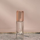Флакон стеклянный для парфюма, с металлическим роликом, 10 мл, цвет прозрачный/розовое золото - Фото 2