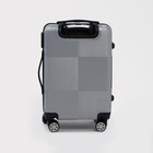 Чемодан малый 36 л (S), отдел на молнии, кодовый замок, цвет серебряный - фото 24608319