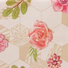 Клеёнка на стол на нетканой основе Доляна «Цветы», рулон 20 метров, ширина 137 см, общая толщина 0,3 мм - фото 24596519