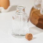 Набор баночек для специй Доляна «Парфе. Афина», 90 мл, 5.4×9.7 см, с пробковой крышкой, 12 шт., стекло - Фото 2