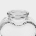 Набор стеклянных баночек для сыпучих продуктов с пробковой крышкой Доляна «Парфе. Сердце», 85 мл, 6,8×7,5 см, 12 шт - фото 4351267